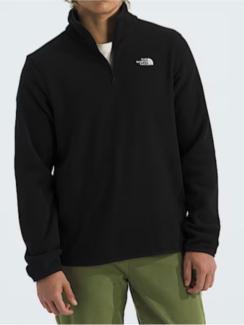 The North Face Black TKA 100 Quarter-Zip Fleece
